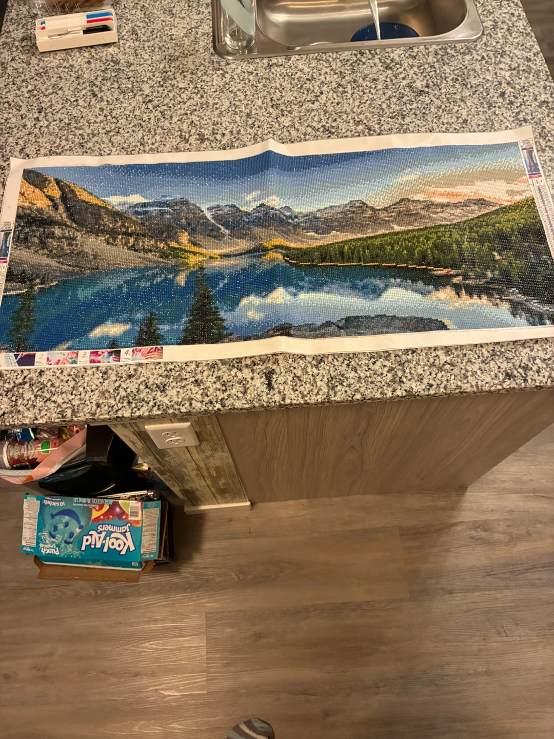 Diamond Painting Kit - Mountain Lake Landscape