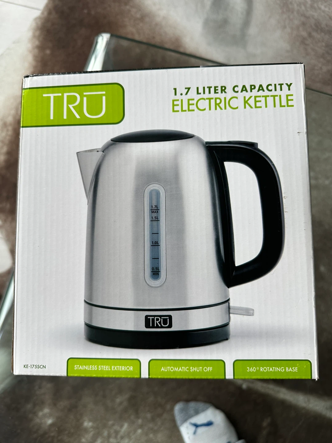 TRU 1.7 Liter Electric Kettle