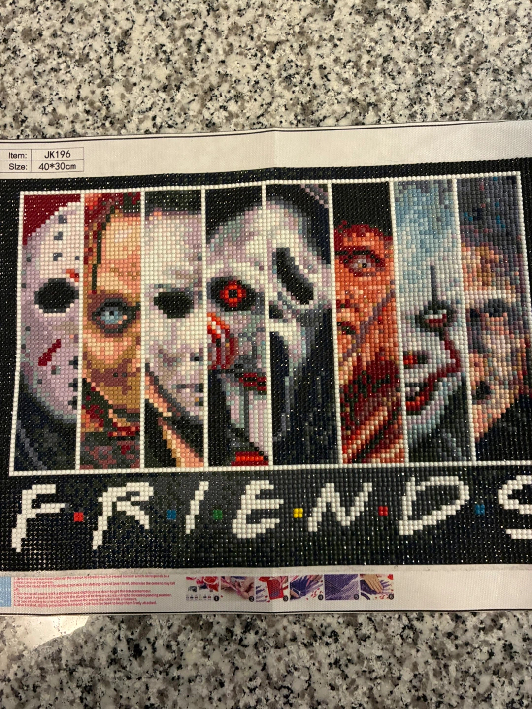 Diamond Painting - Horror Icons Friends Theme 40x30cm