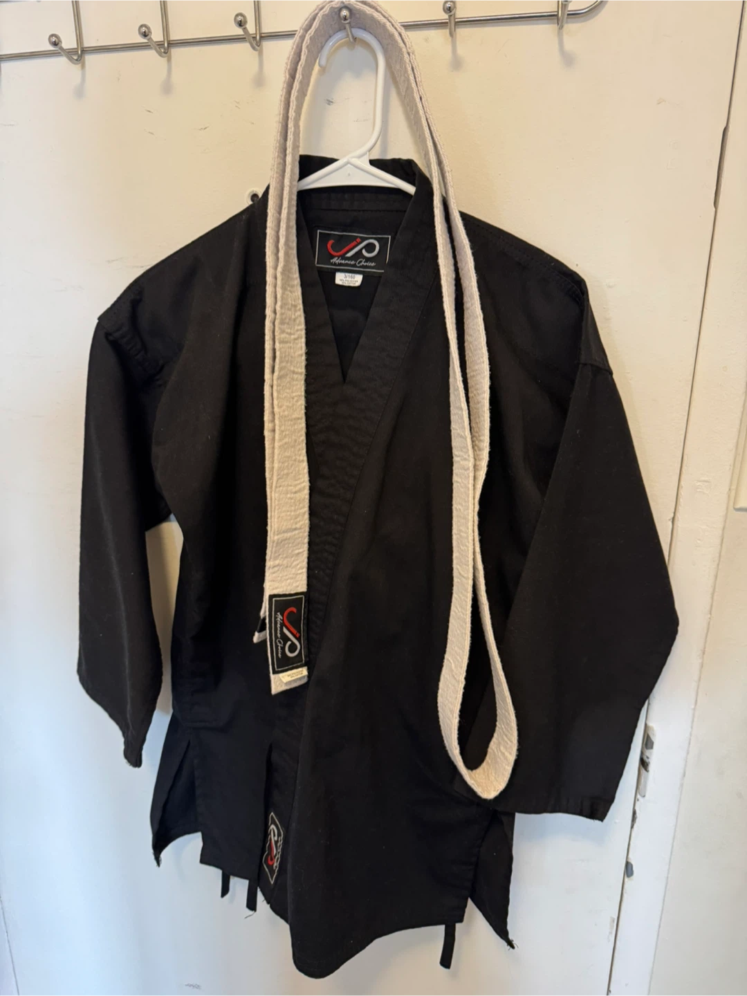 Advance Choice Black Karate Gi with White Belt