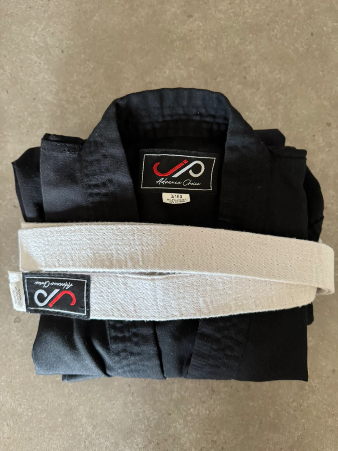 Advance Choice Black Karate Gi with White Belt - photo 3