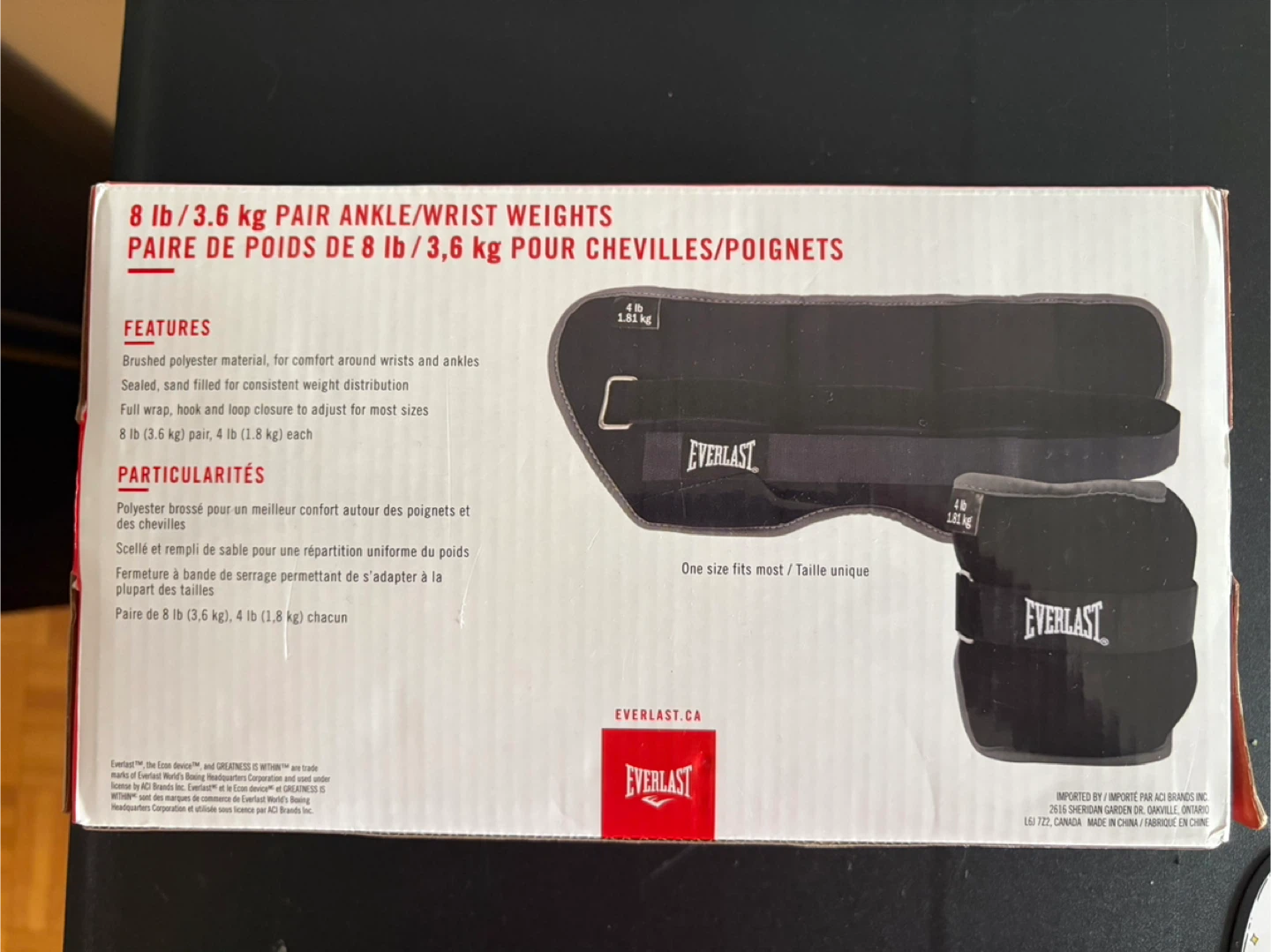 Everlast 8 lb Ankle/Wrist Weights - photo 2
