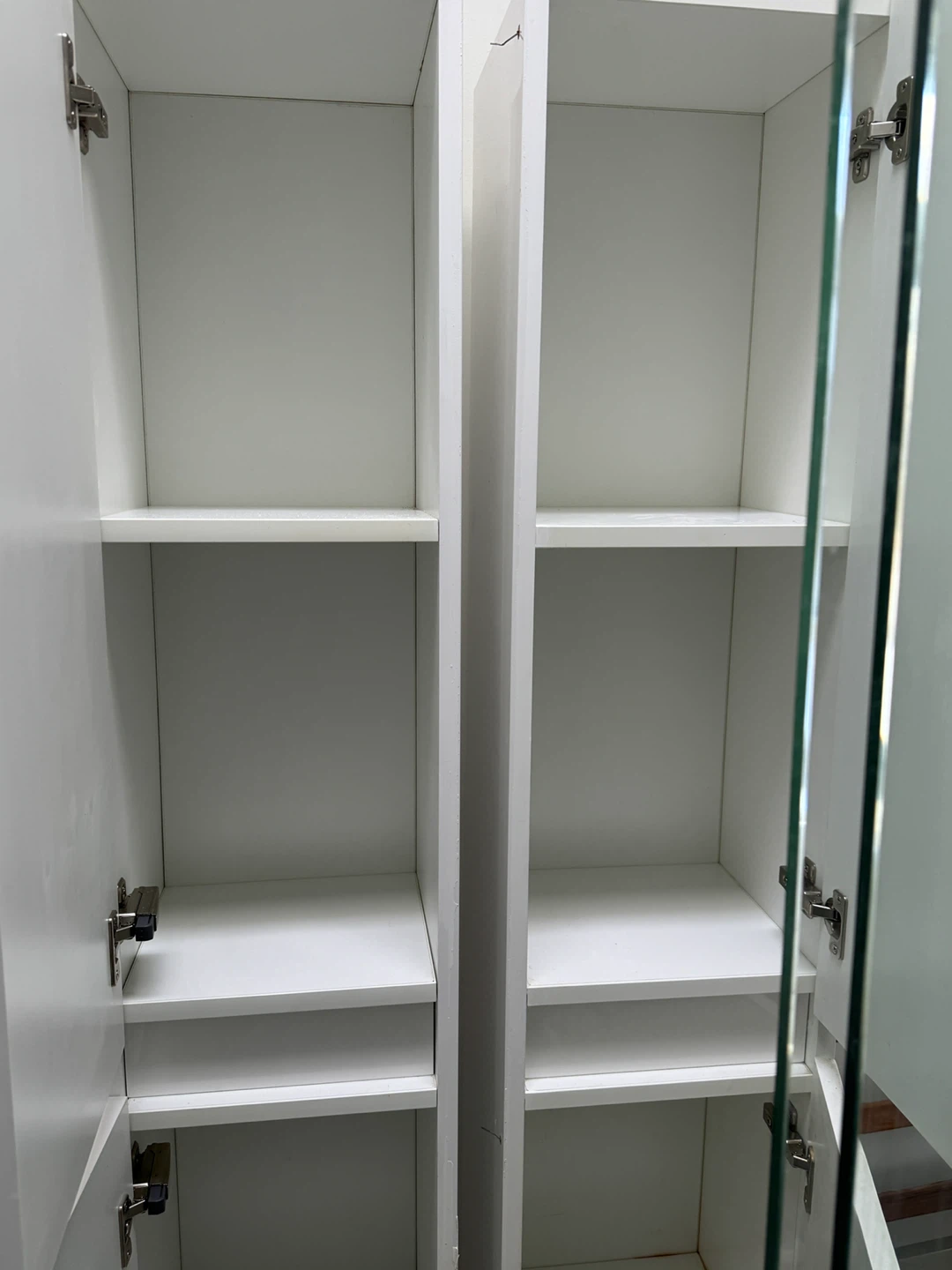 White Storage Cabinet with Doors - photo 4