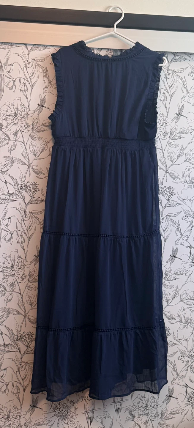 Cristina B Navy Blue Maxi Dress Size L, $10 - photo 2