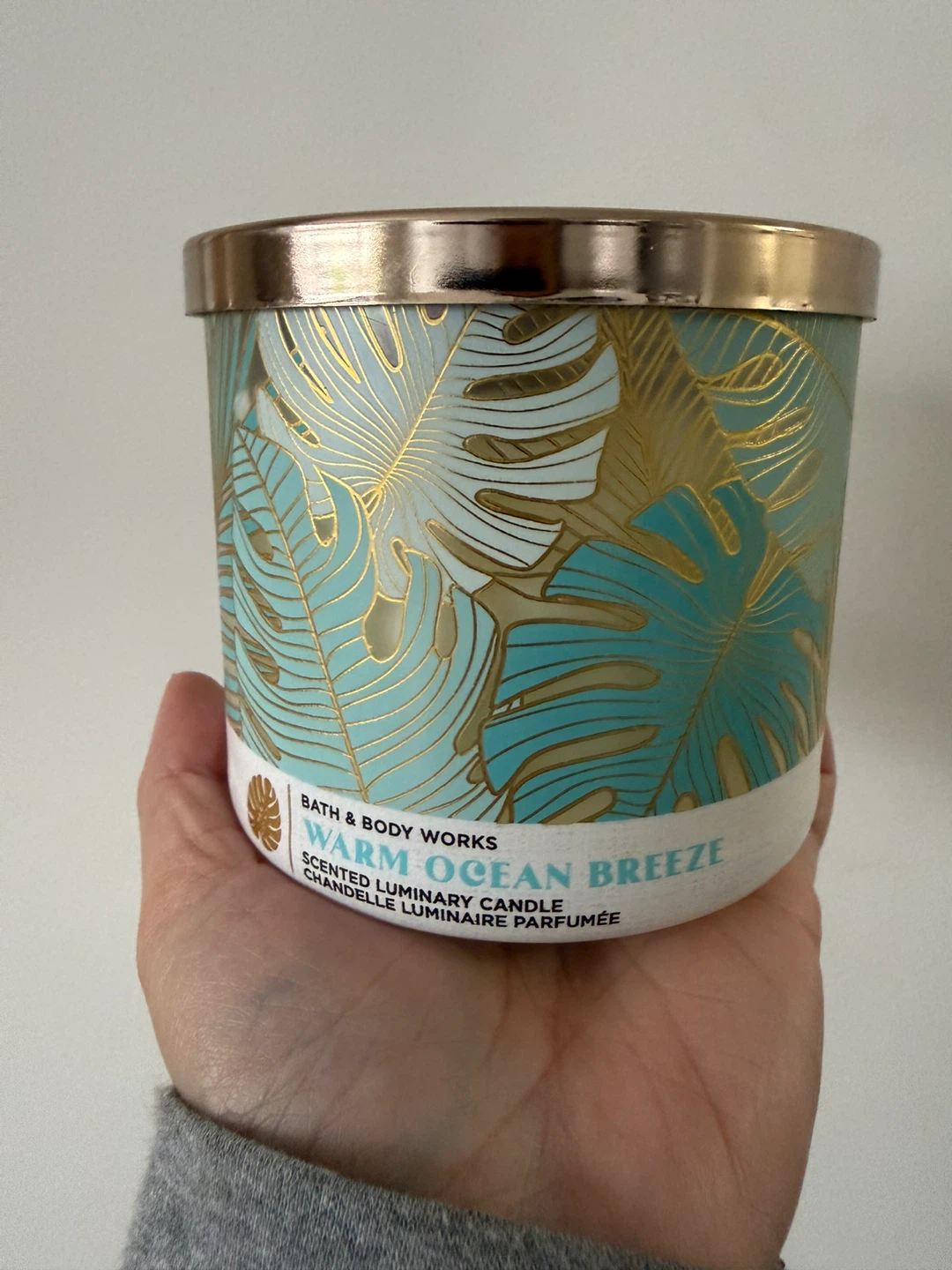Bath & Body Works Warm Ocean Breeze Scented Luminary Candle