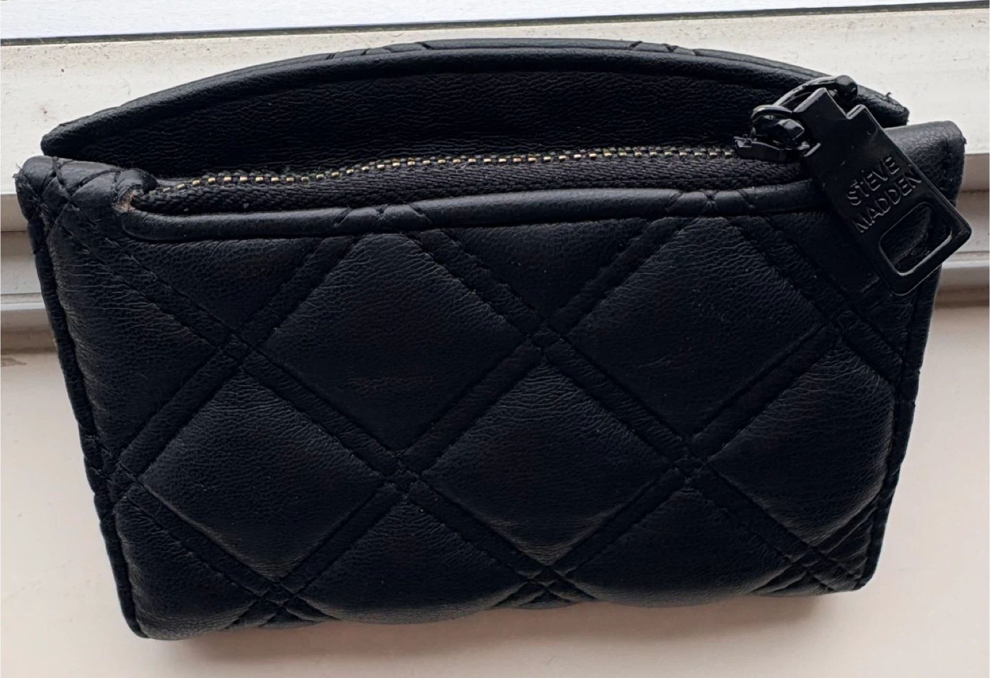 🥕Steve Madden Black Quilted Wallet - photo 3
