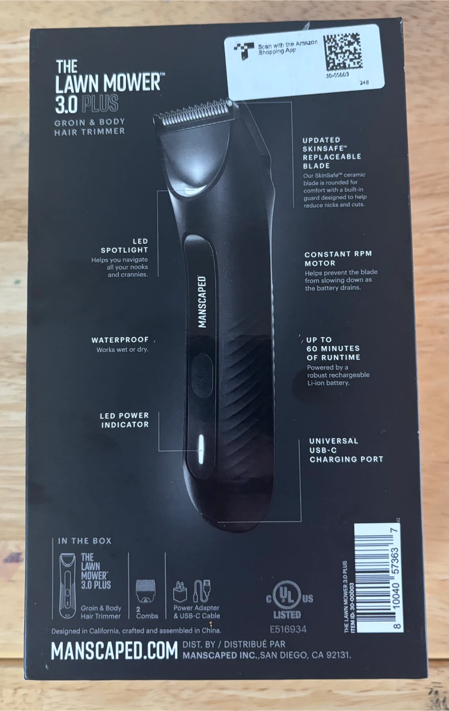 MANSCAPED The Lawn Mower 3.0 Plus Groin & Body Hair Trimmer - photo 3