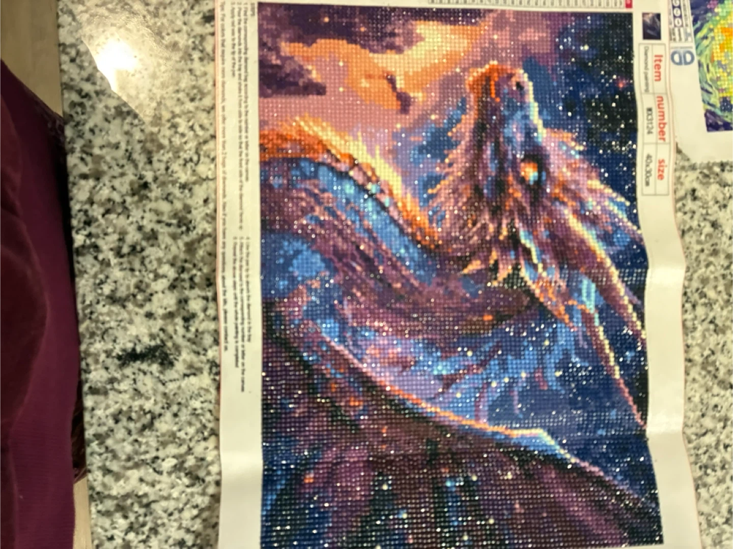 Dragon Diamond Painting Kit 40x30cm