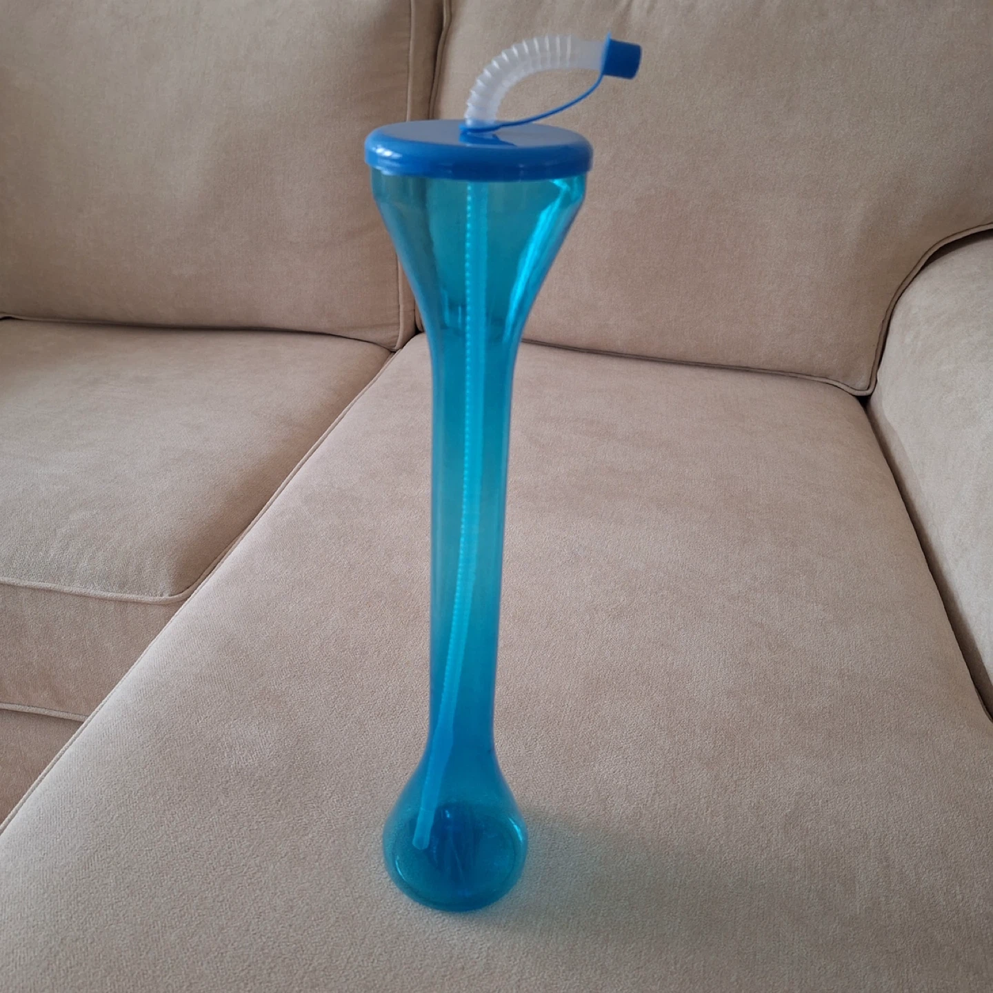 Blue Novelty Tall Drink Tumbler with Straw - photo 2