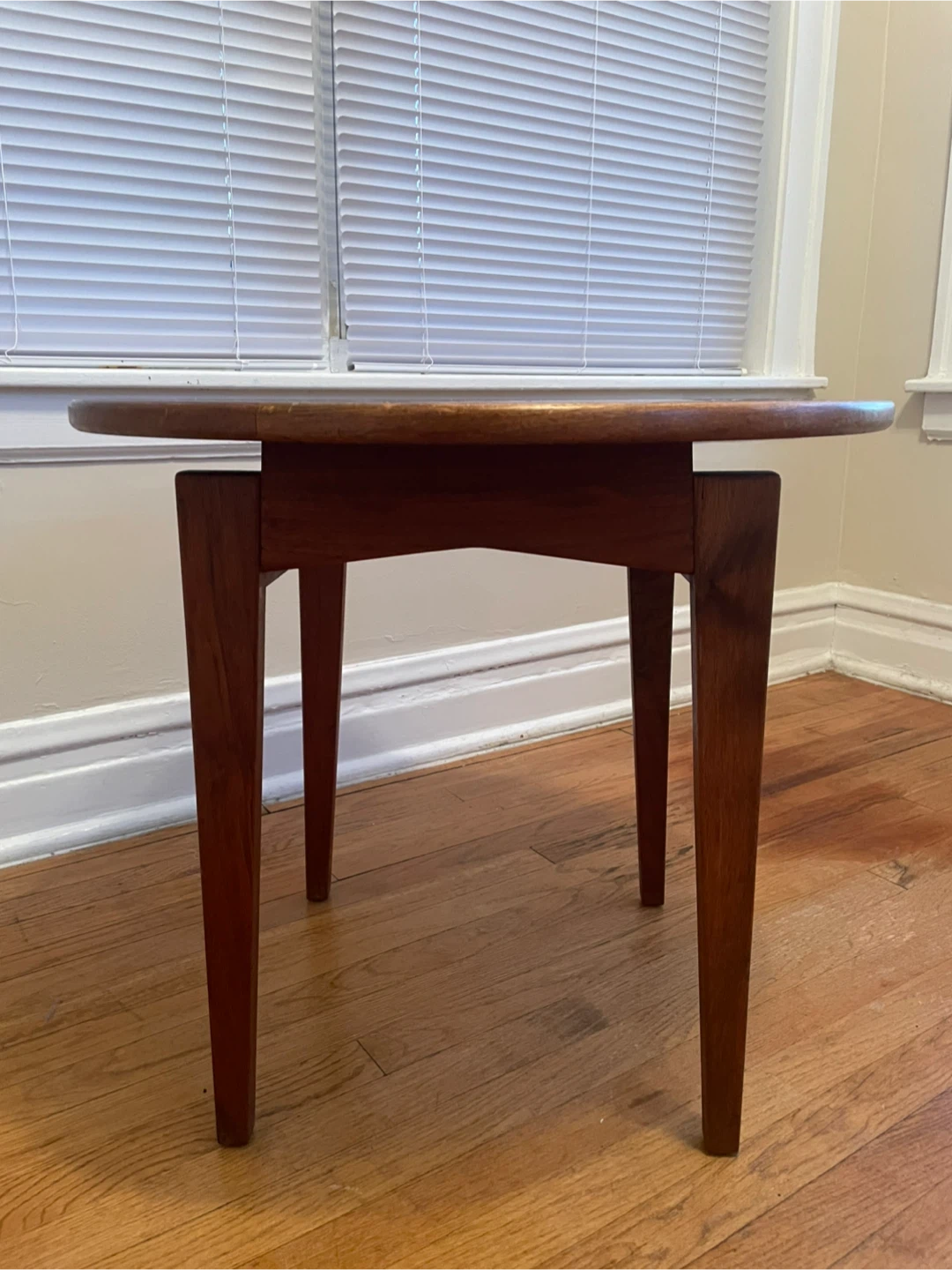 Round Wood Side Table