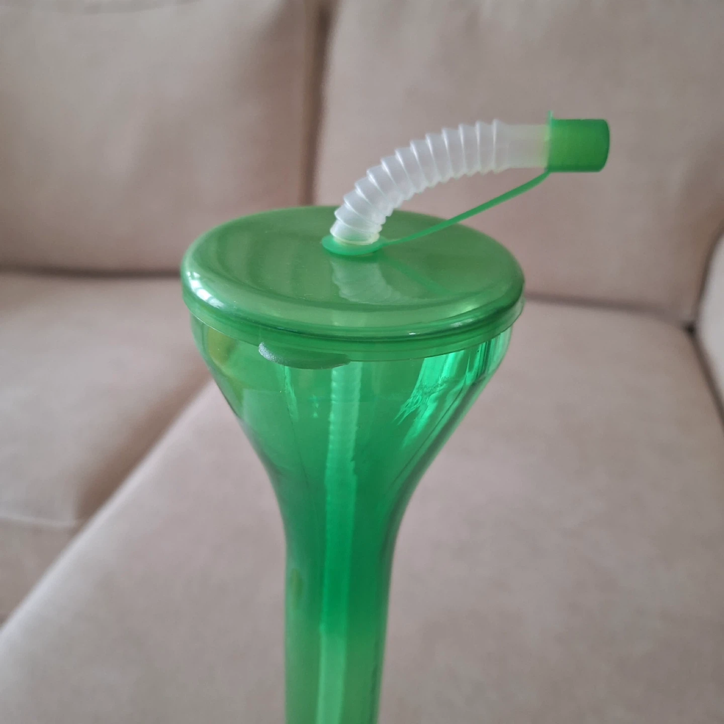 Green Novelty Plastic Tumbler Cup with Straw - photo 3