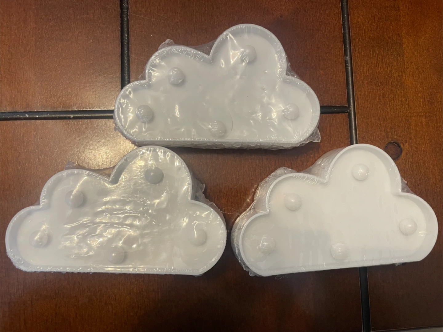 NEW! 3 Cloud Shaped LED Night Lights - photo 2
