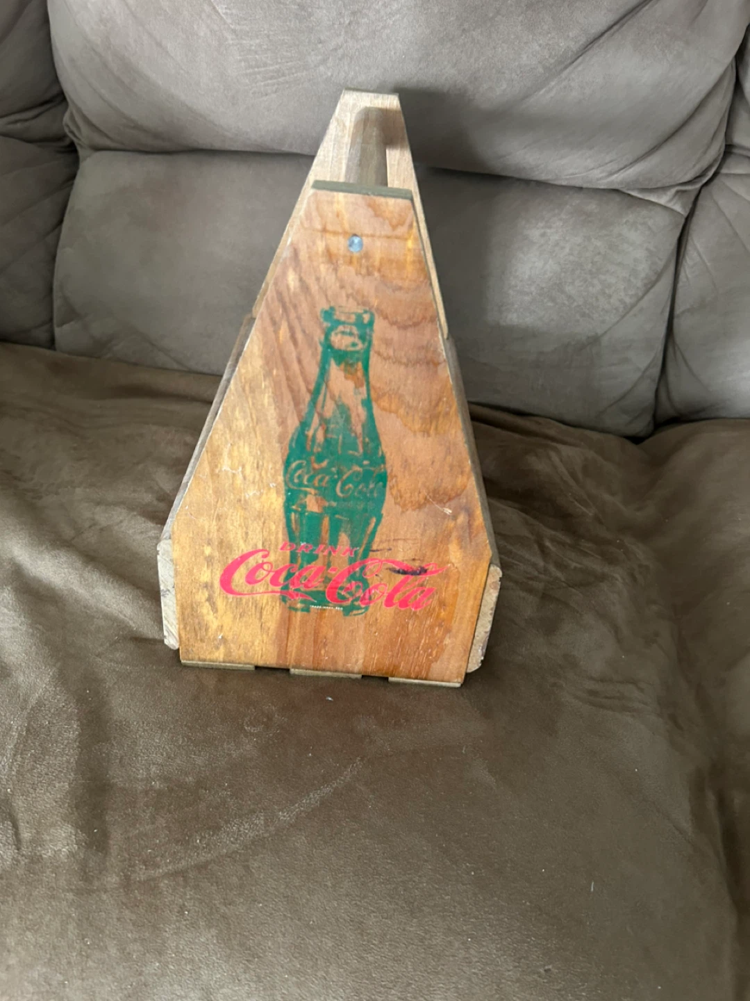 Coca-Cola Wooden Caddy Condiment Holder - photo 2