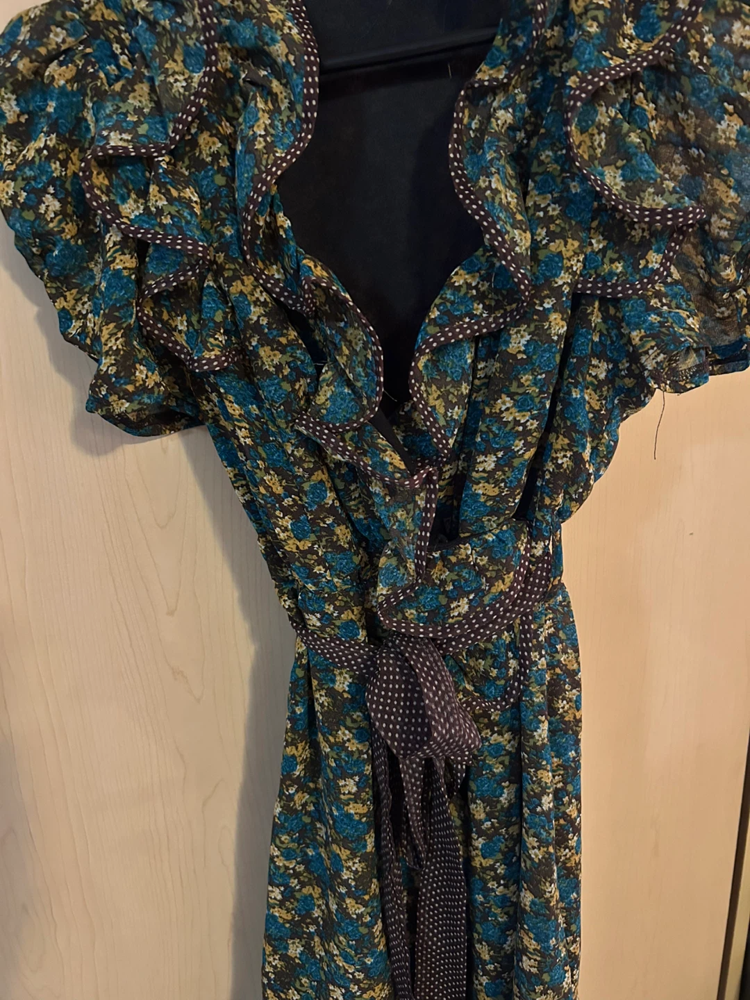 Floral Print Wrap Dress
