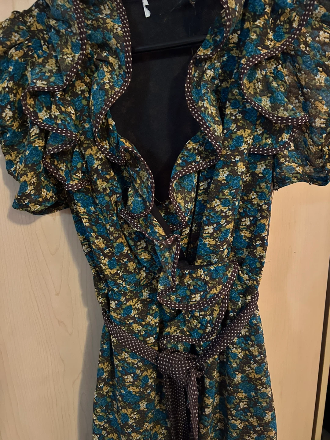 Floral Print Wrap Dress - photo 2
