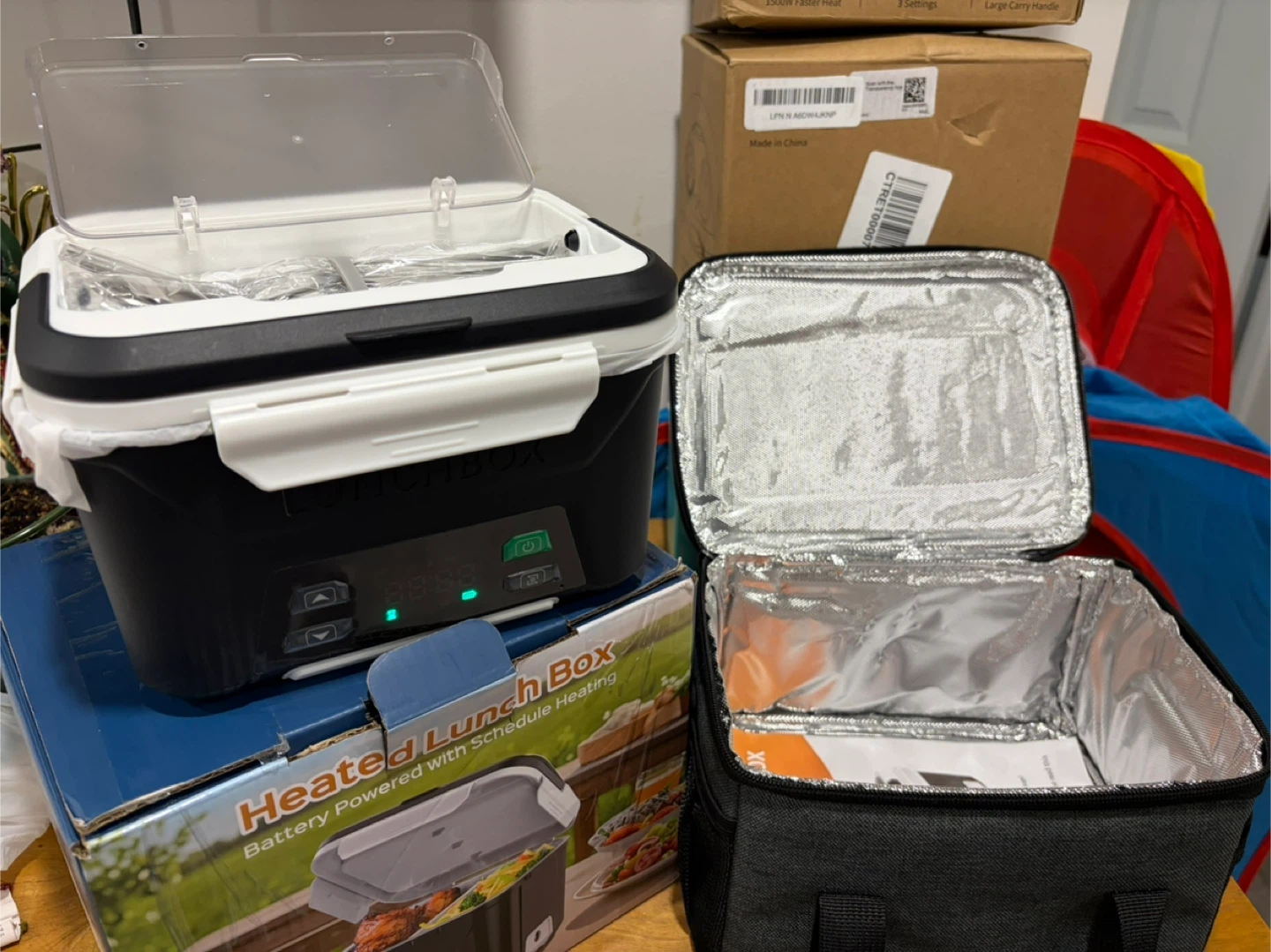 Heated Lunch Box Battery Powered with Schedule Heating