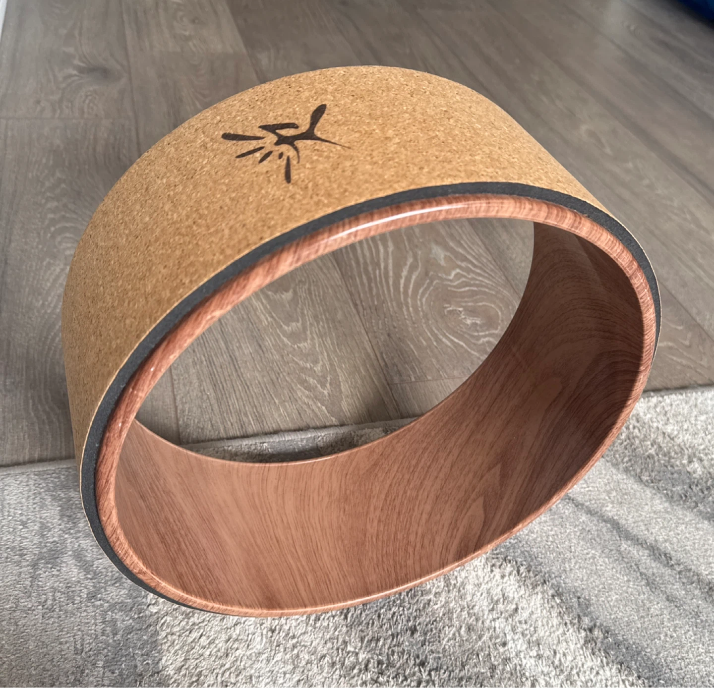Cork Yoga Wheel + yoga blocks