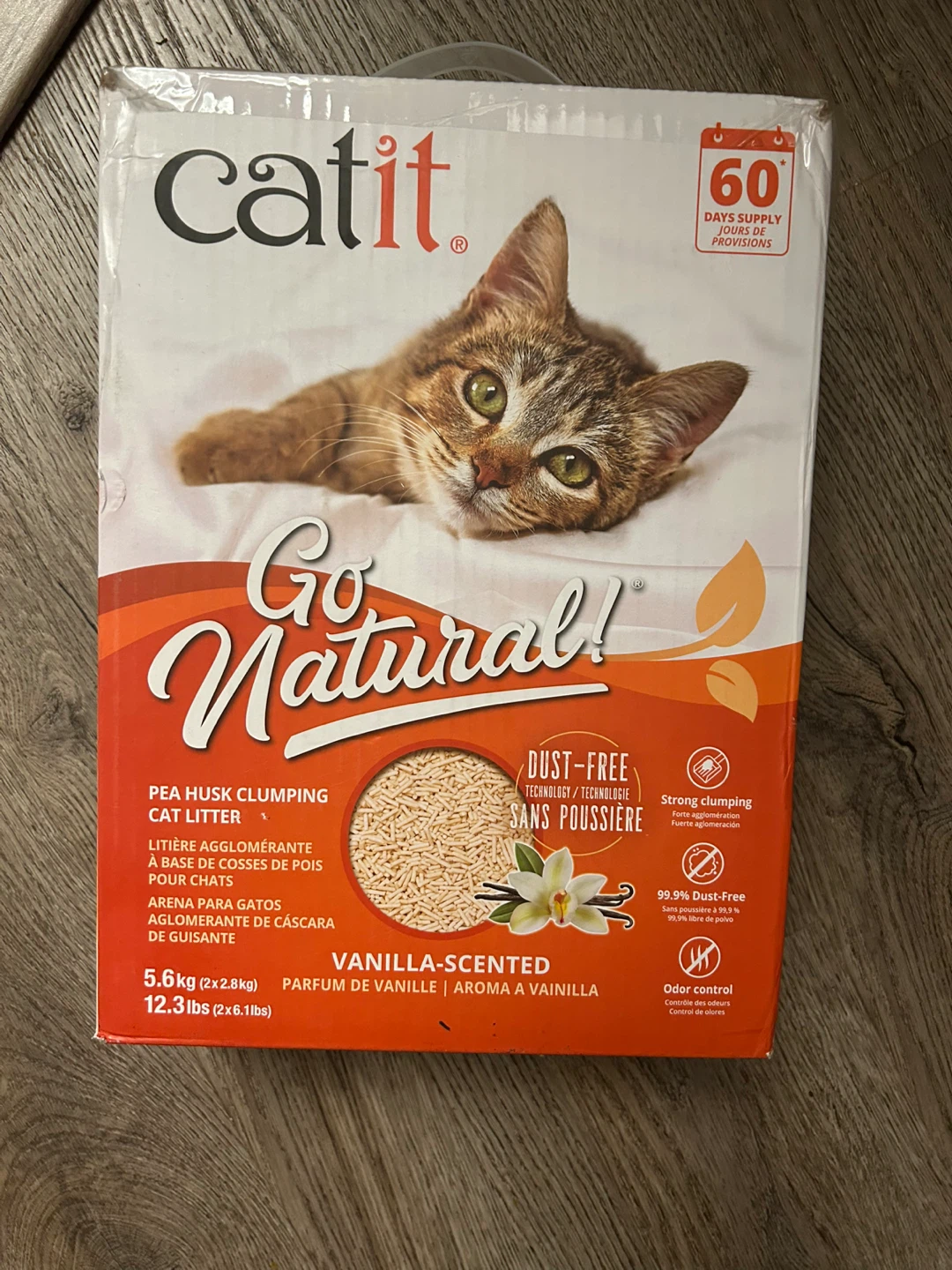 Catit Go Natural! Pea Husk Clumping Cat Litter - Vanilla Scented - photo 2