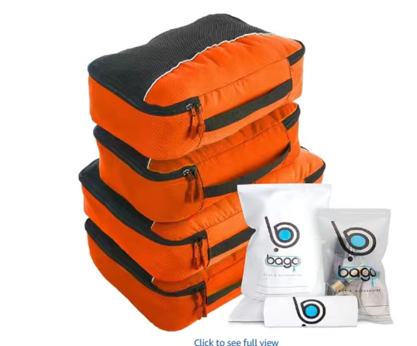 Green/ orange/black-Bago Packing Cubes Set