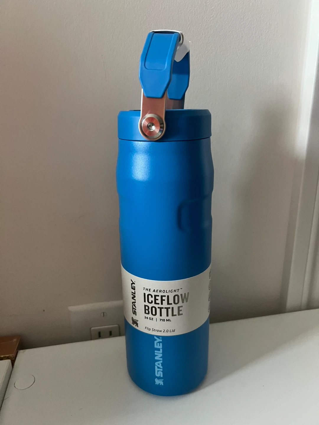 Stanley IceFlow Flip Straw 2.0 Lid Bottle - Blue 24 oz
