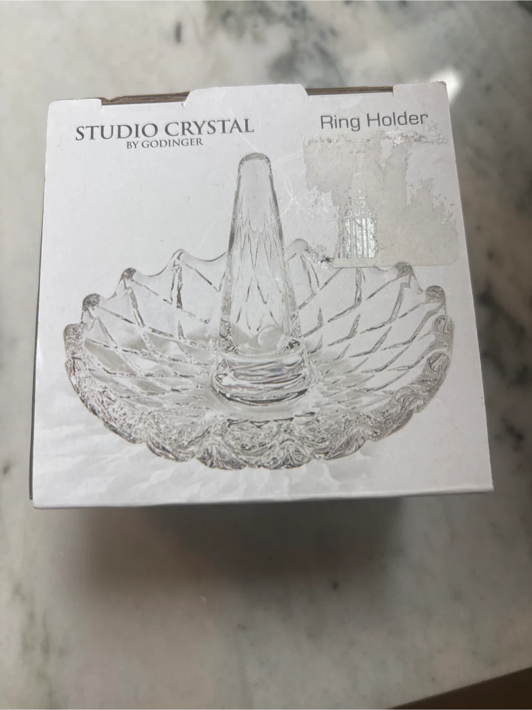 Godinger Studio Crystal Ring Holder