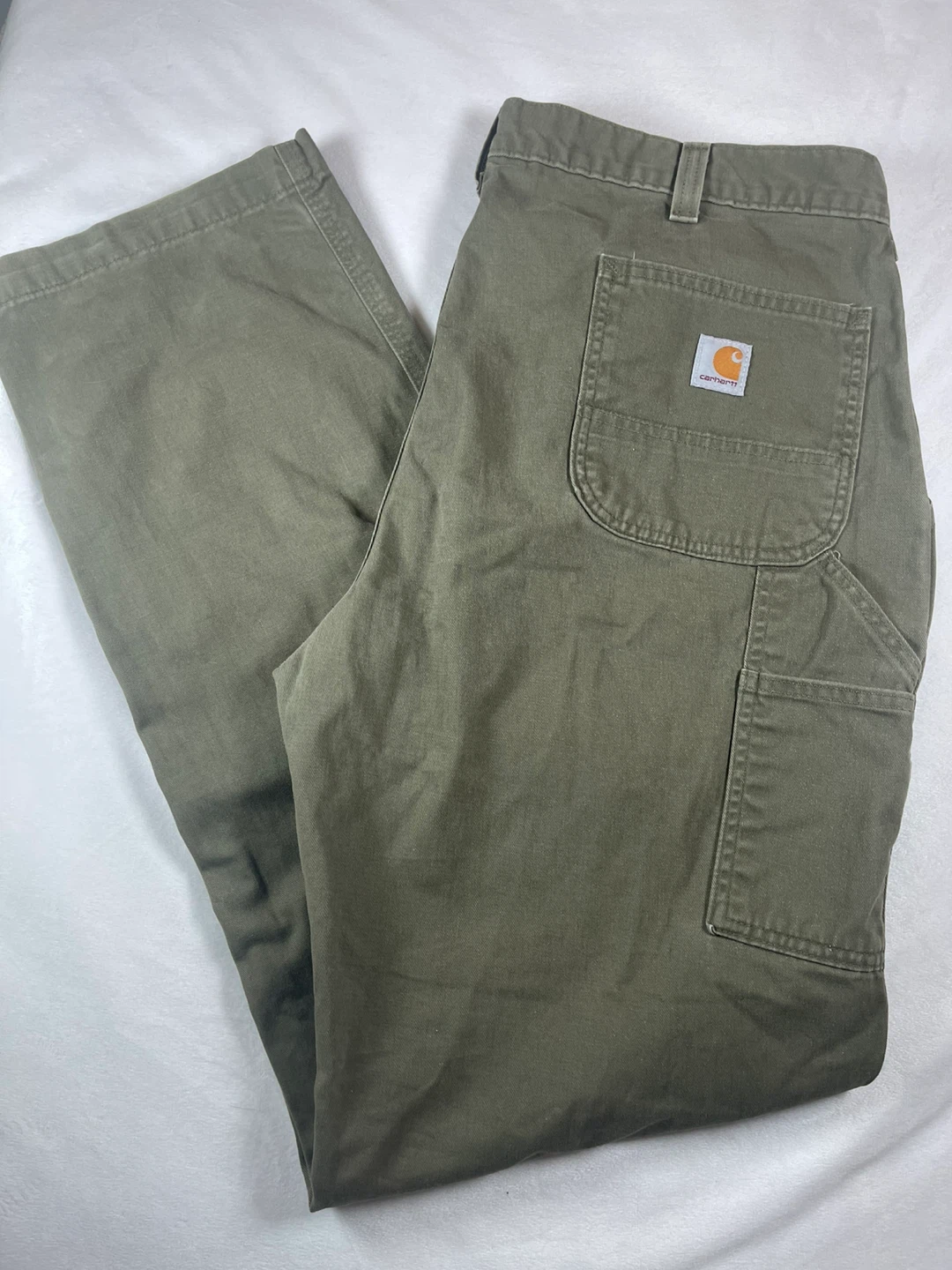 Carhartt Relaxed Fit Twill Utility Work Pants - Khaki - photo 5