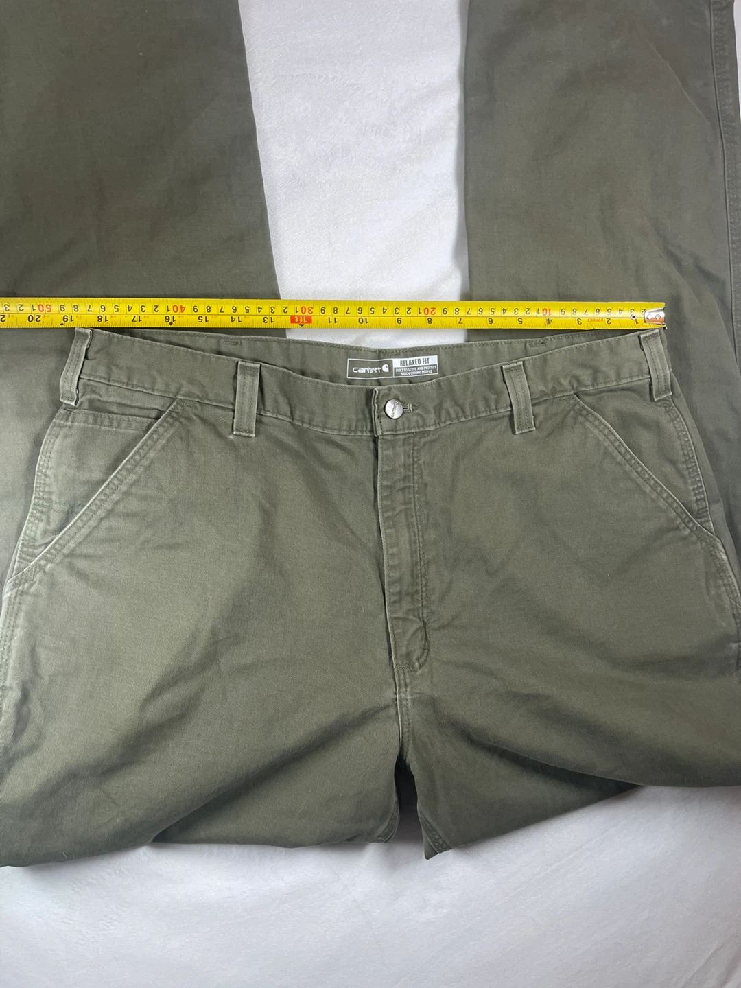 Carhartt Relaxed Fit Twill Utility Work Pants - Khaki - photo 4