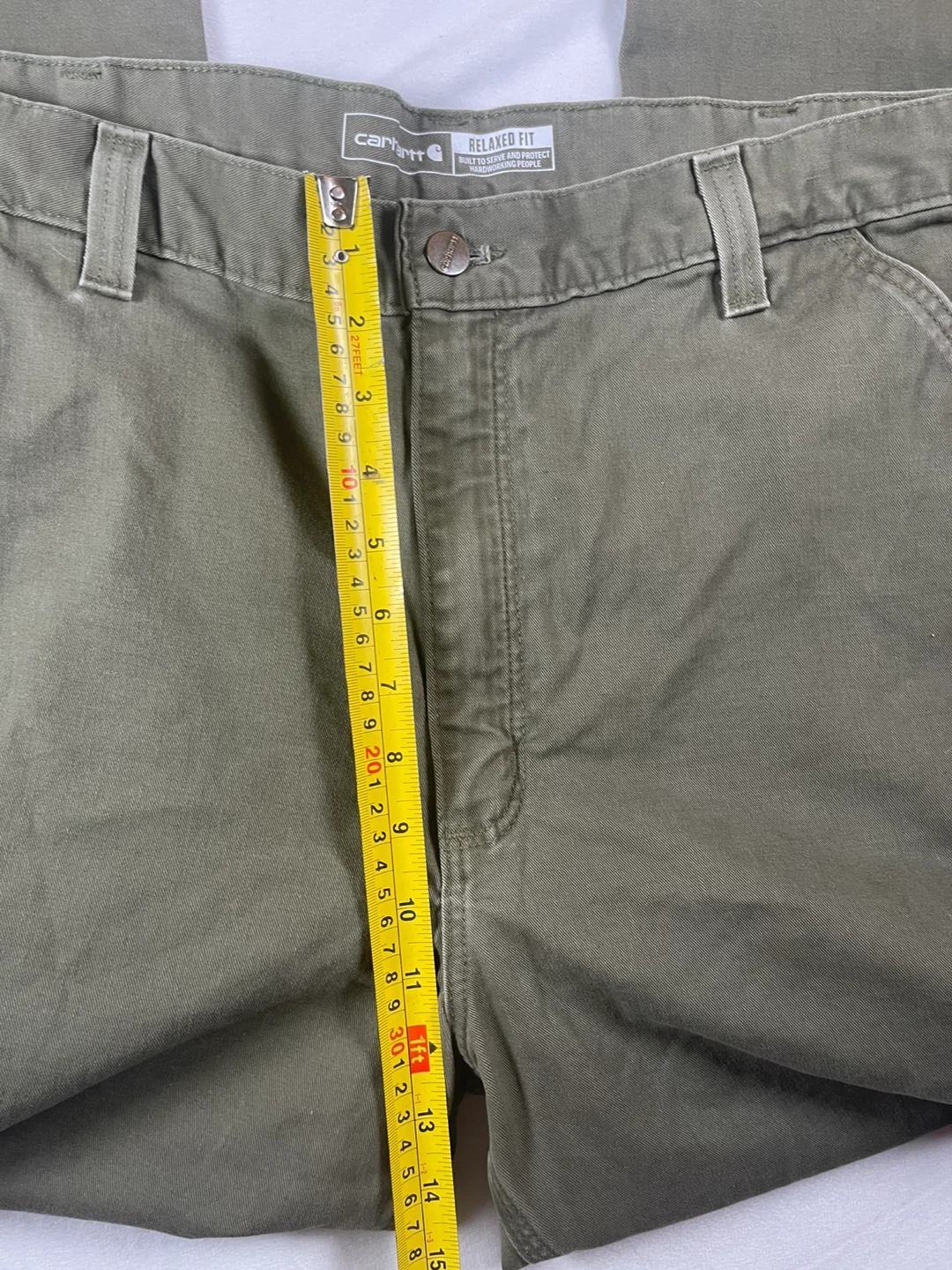 Carhartt Relaxed Fit Twill Utility Work Pants - Khaki - photo 3
