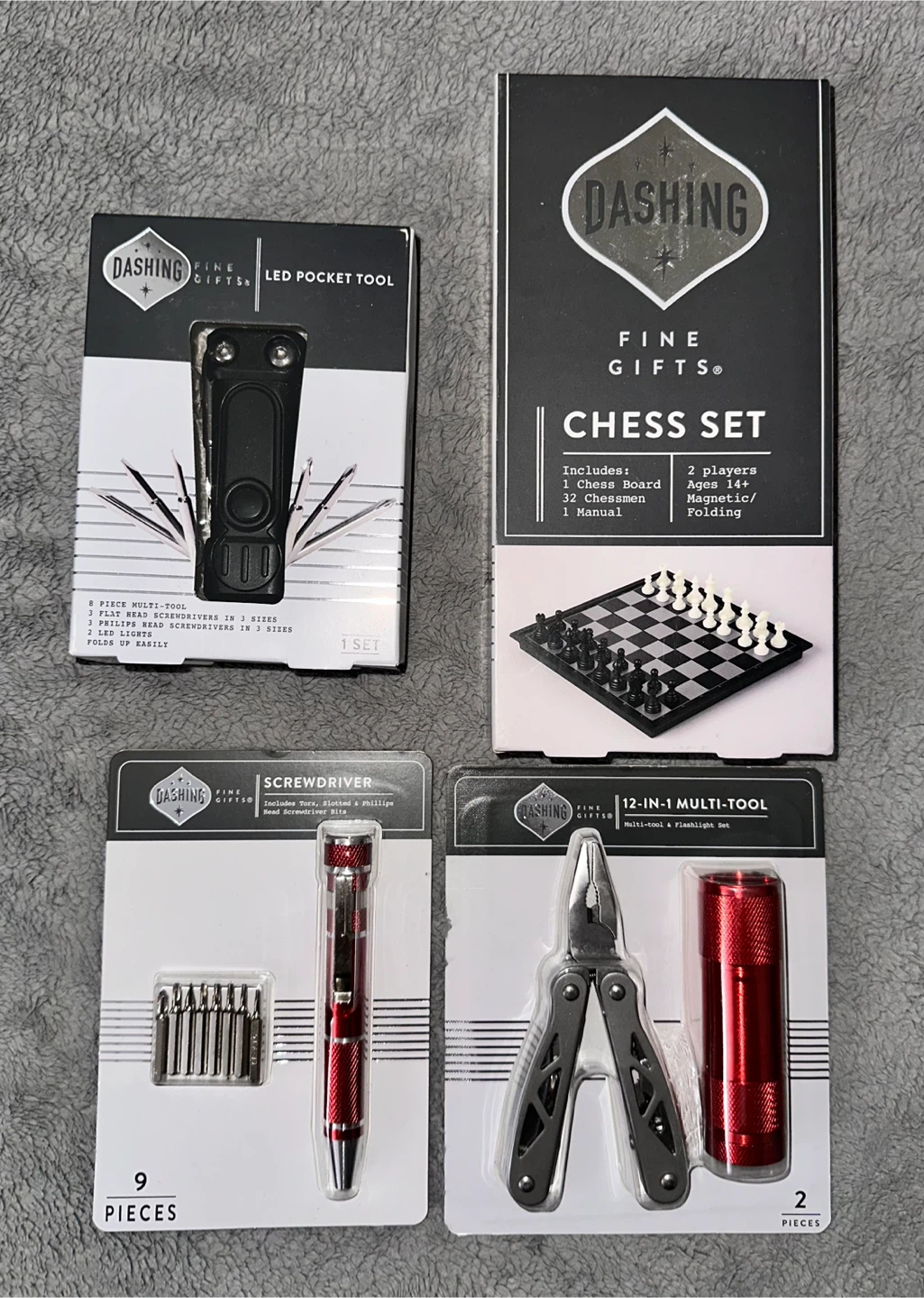 Dashing Fine Gifts Multi-tool and Chess Set Bundle