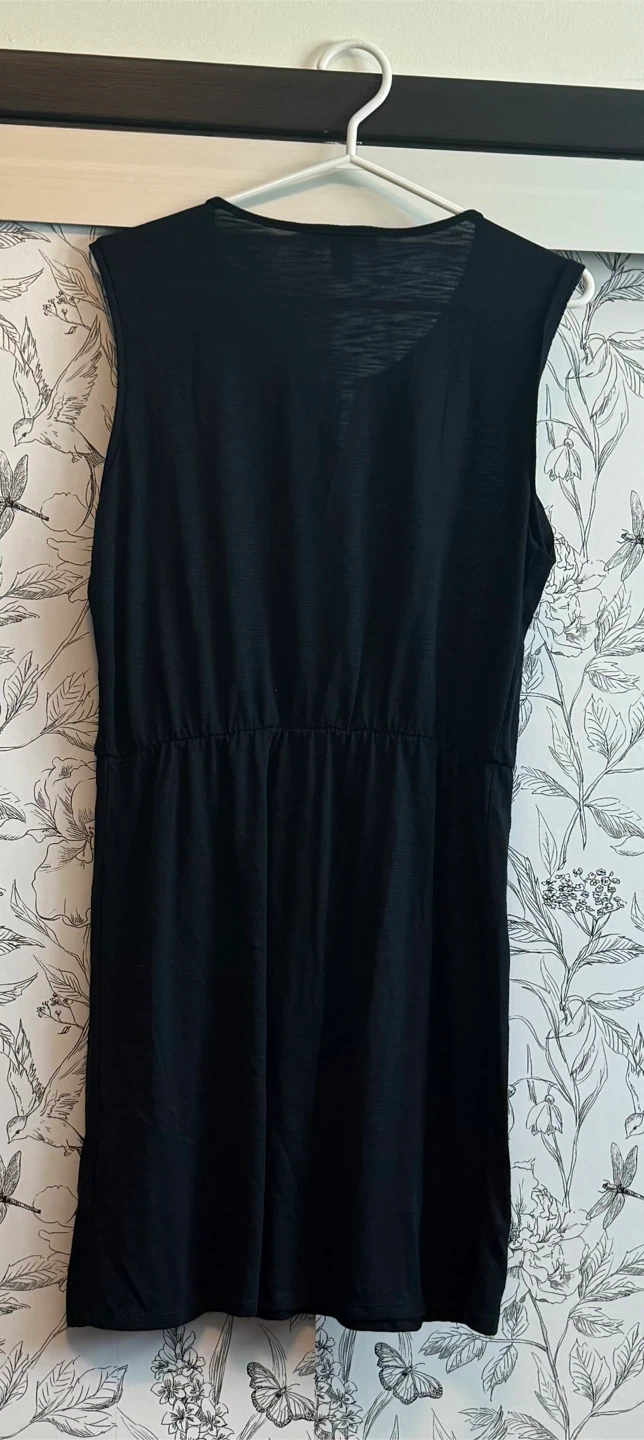 Joe Fresh Dark Navy Lace Trim Dress Size M, $10 - photo 2