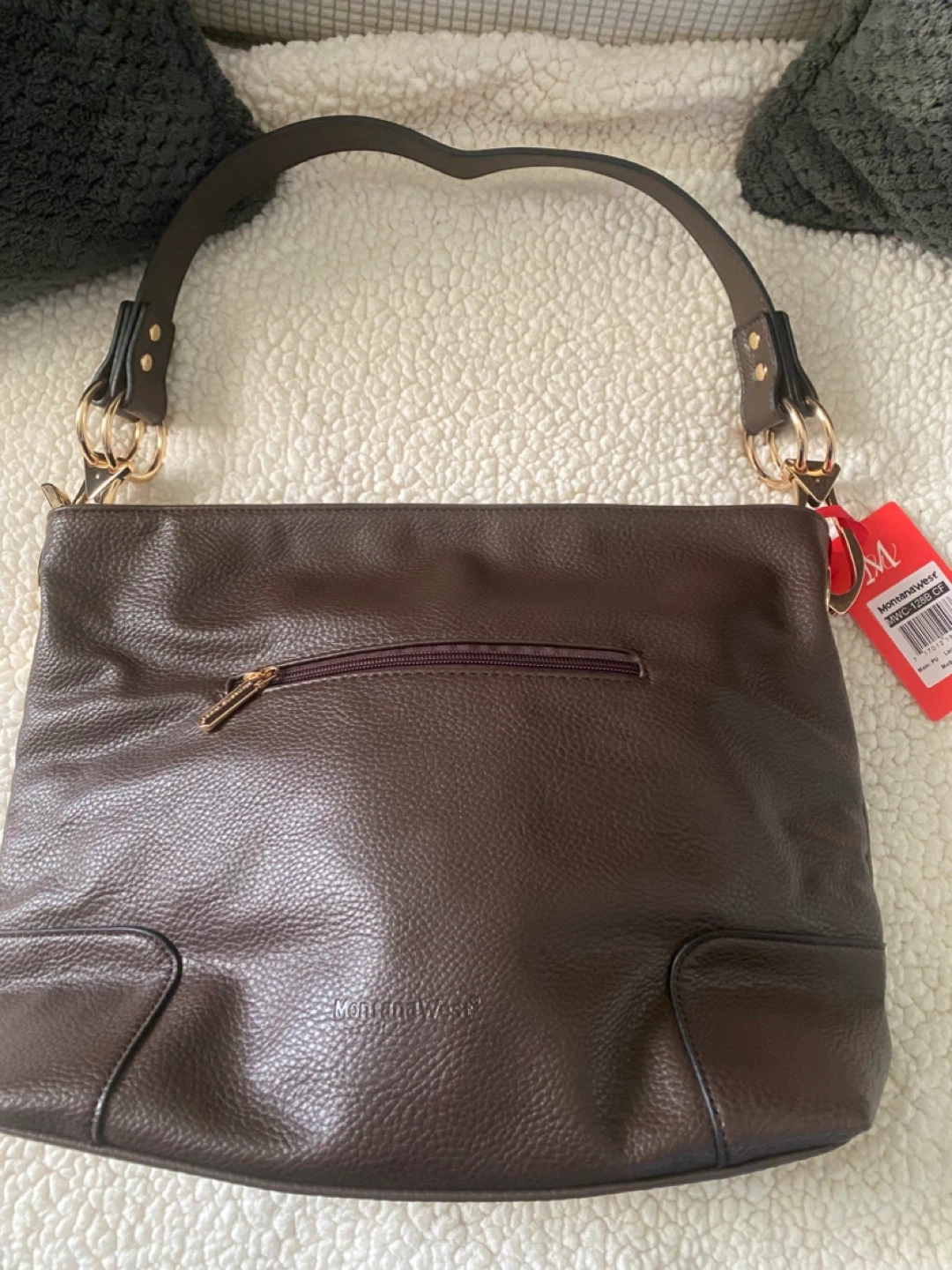 Montana West vegan Leather Hobo Handbag