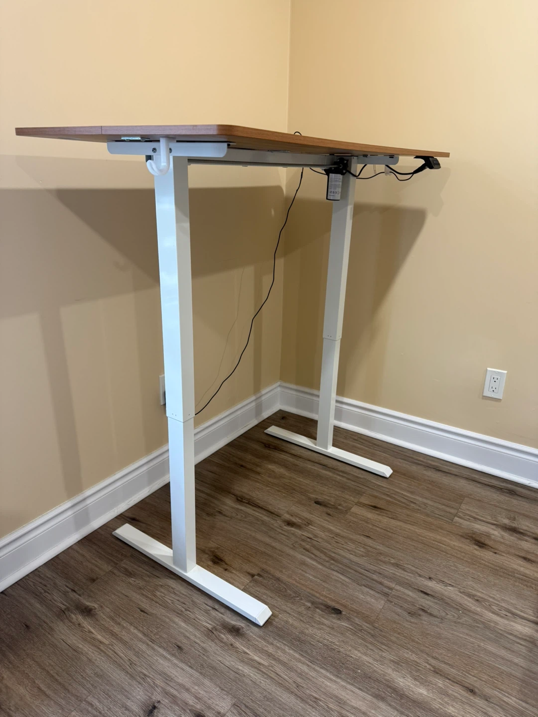 Adjustable Standing Desk with Wood Grain Top - photo 5