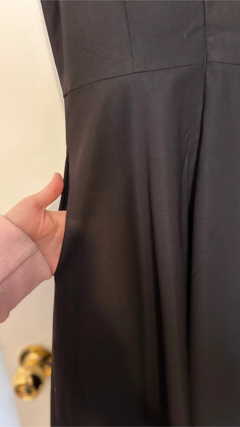 Boutique 1861 Black Dress with White Peter Pan Collar - Size S - photo 5