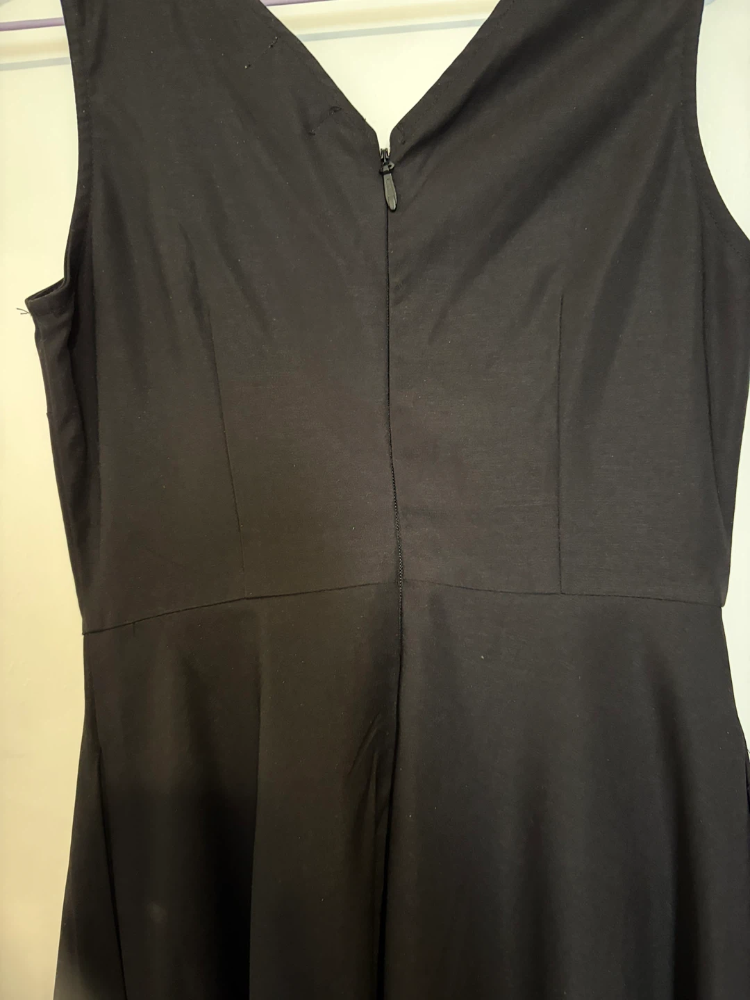 Boutique 1861 Black Dress with White Peter Pan Collar - Size S - photo 4