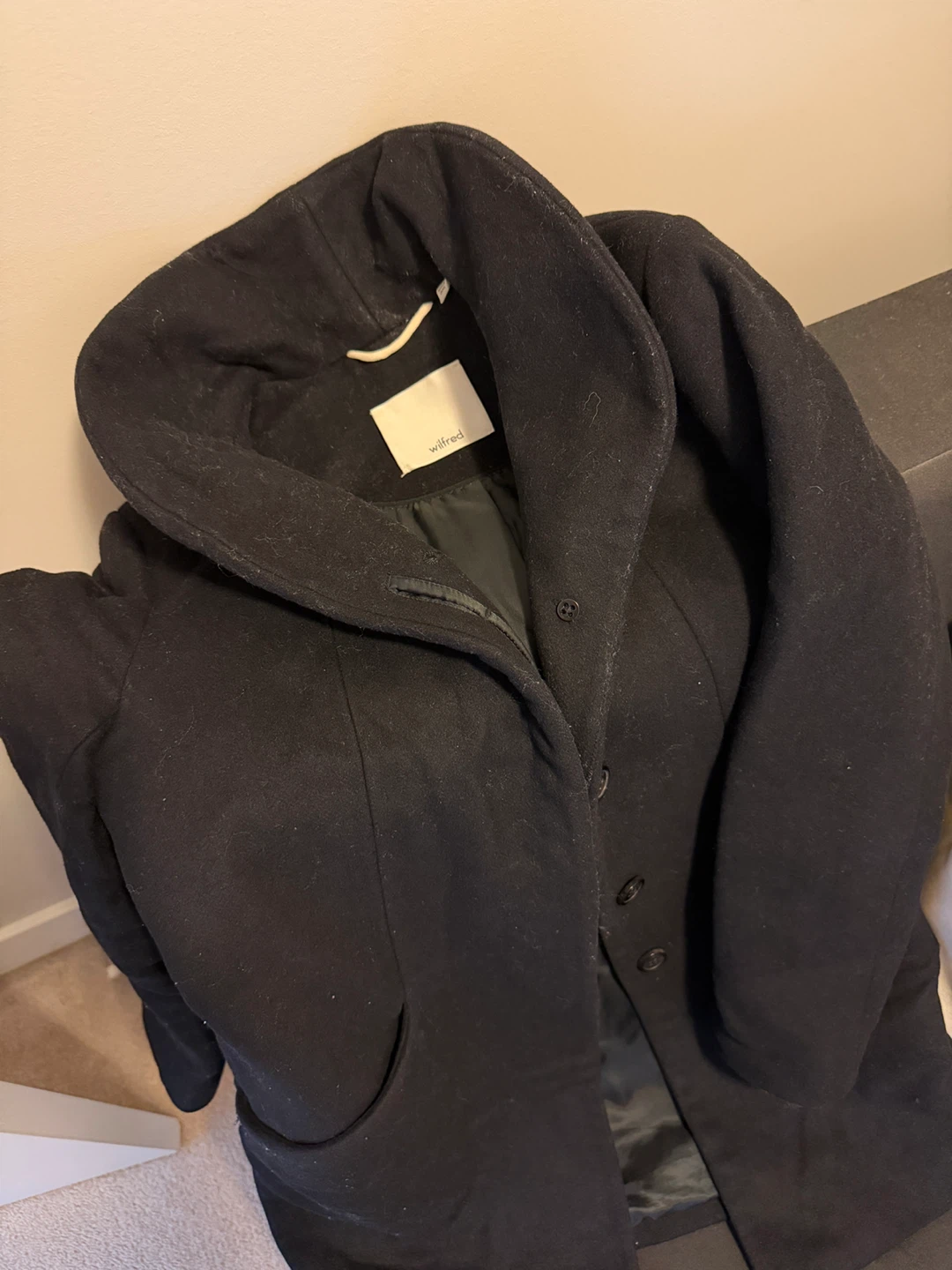Wilfred Black cocoon coat - photo 4