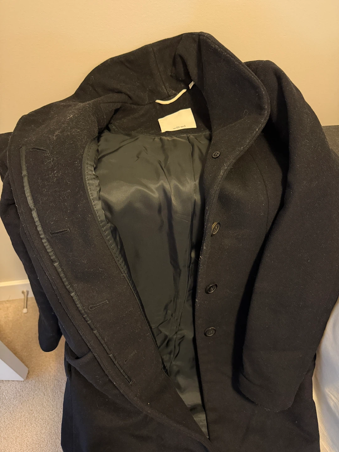 Wilfred Black cocoon coat - photo 3