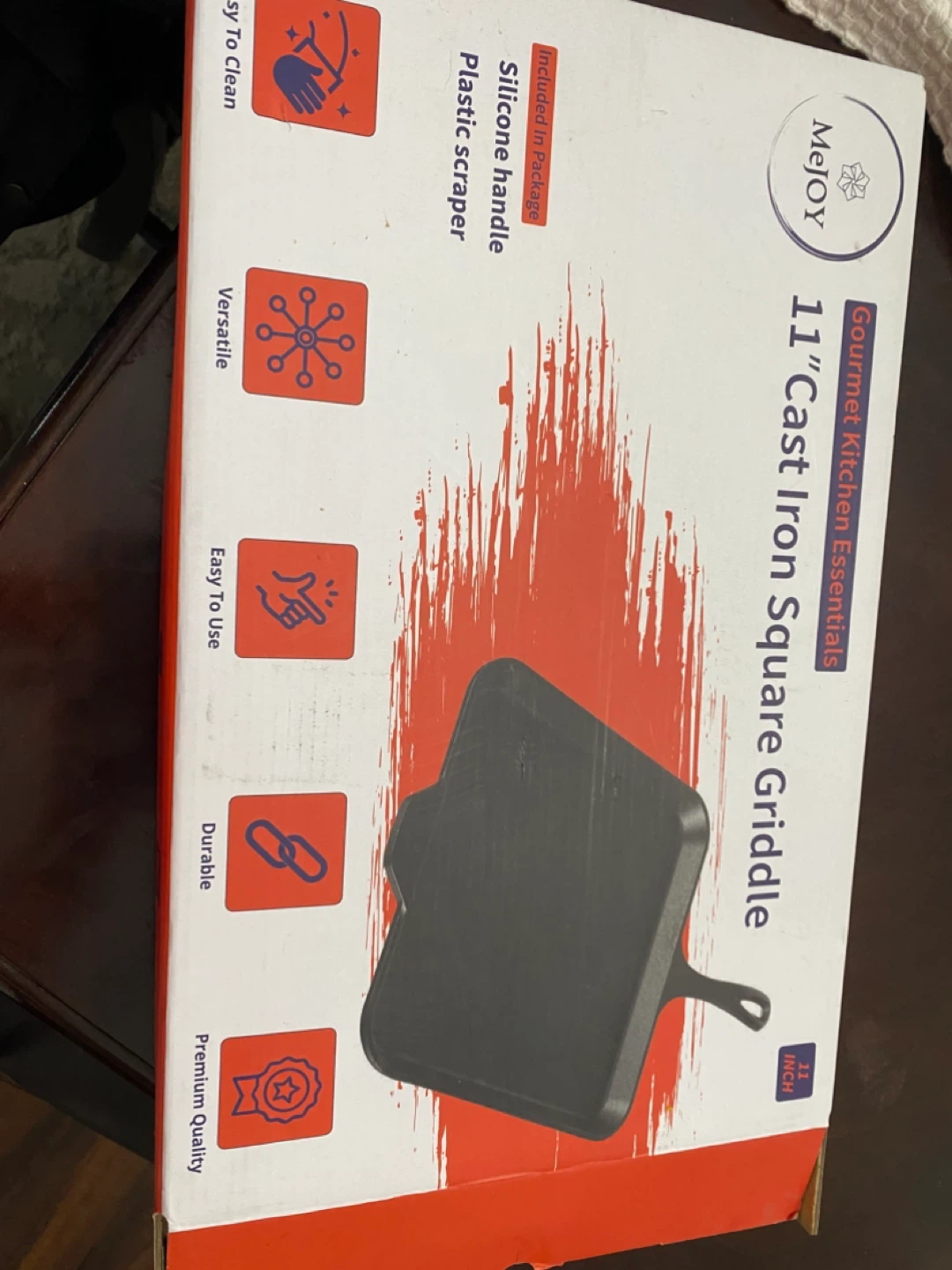 MeJOY 11" Cast Iron Square Griddle - photo 2