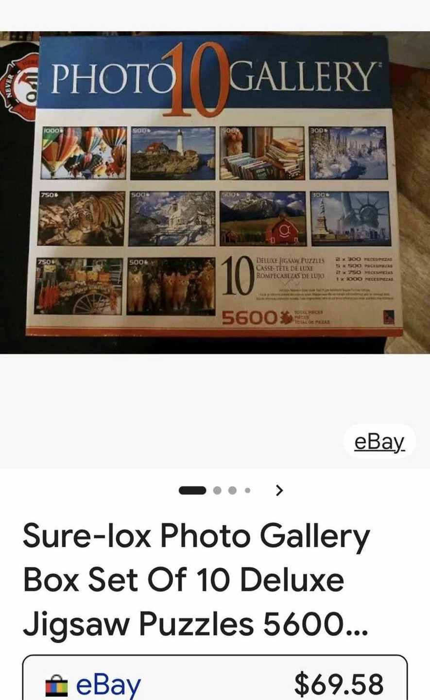 10 BRAND NEW Jigsaw Puzzles sealed Box - photo 3