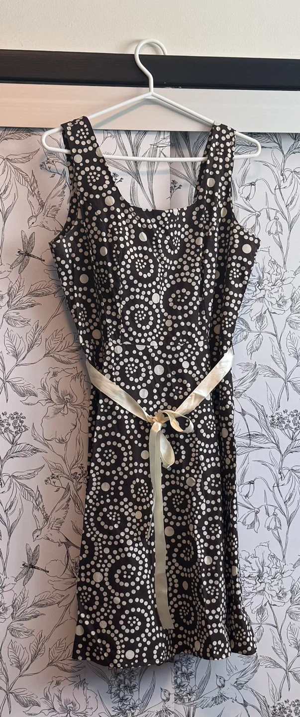 Tradition Brown Polka Dot Dress Size 10, $10