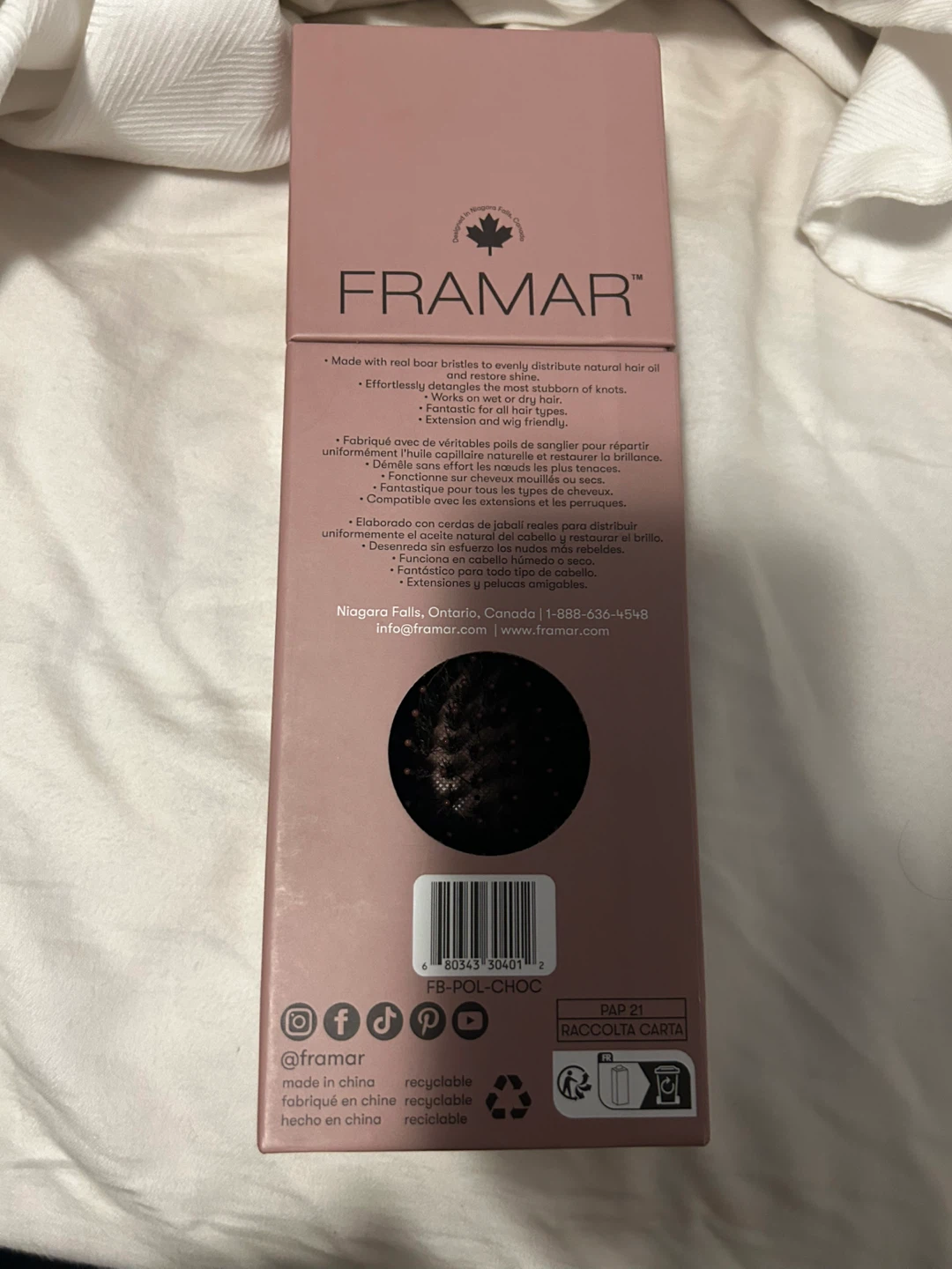 Framar Polish Detangling Brush
