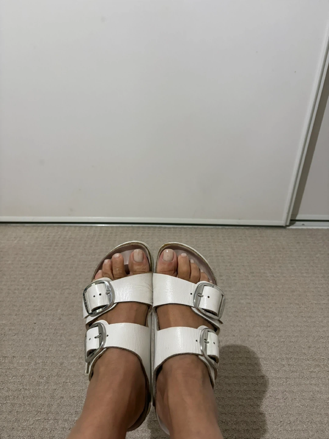Birkenstock White Leather Sandals - photo 2