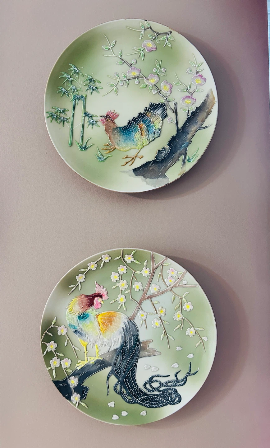 RARE VINTAGE Shafford Ceramic wall plaque Plates - photo 4