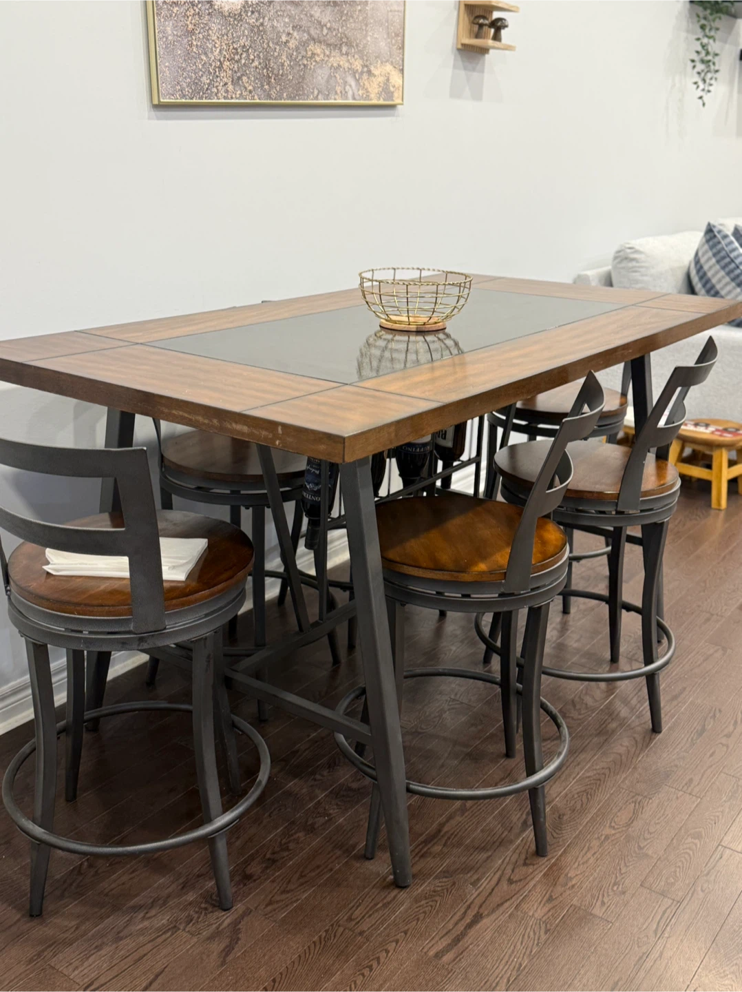 Dining Table with 6 Stools - photo 3