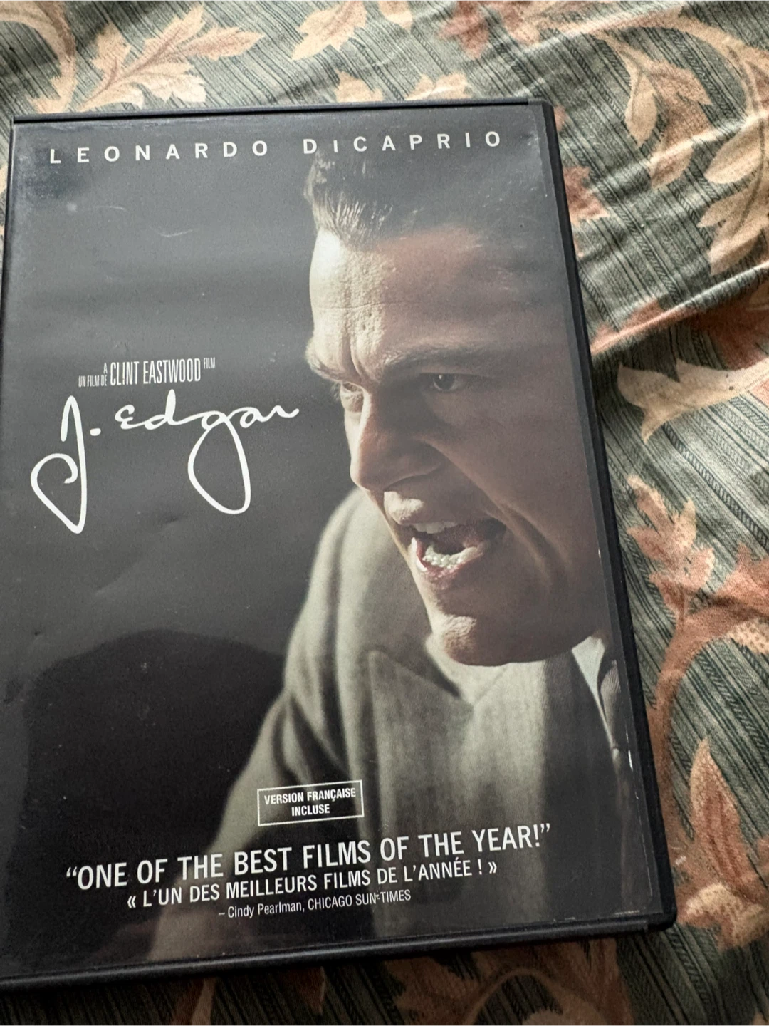 J. Edgar DVD Starring Leonardo DiCaprio