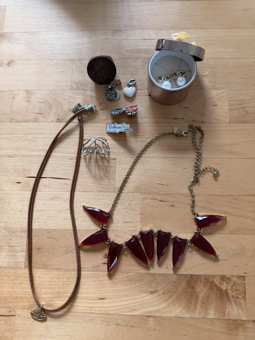 Jewelry Lot: Necklaces, Charms, and Earrings