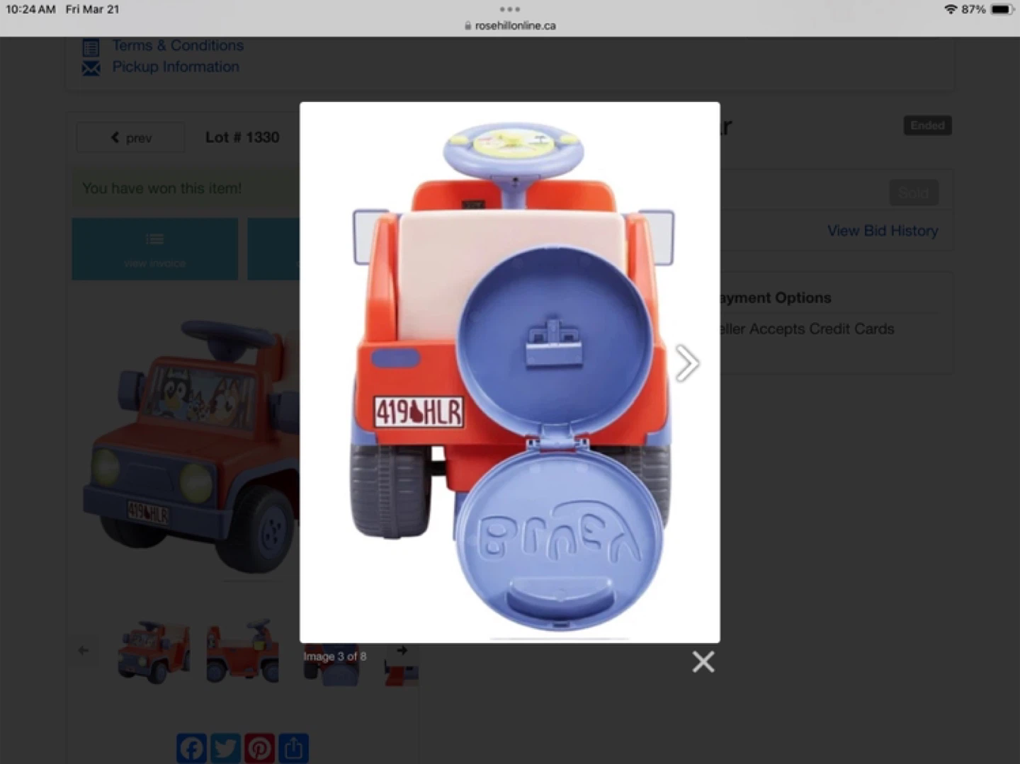 BLUEY 6v ride on bus/car/truck - photo 4