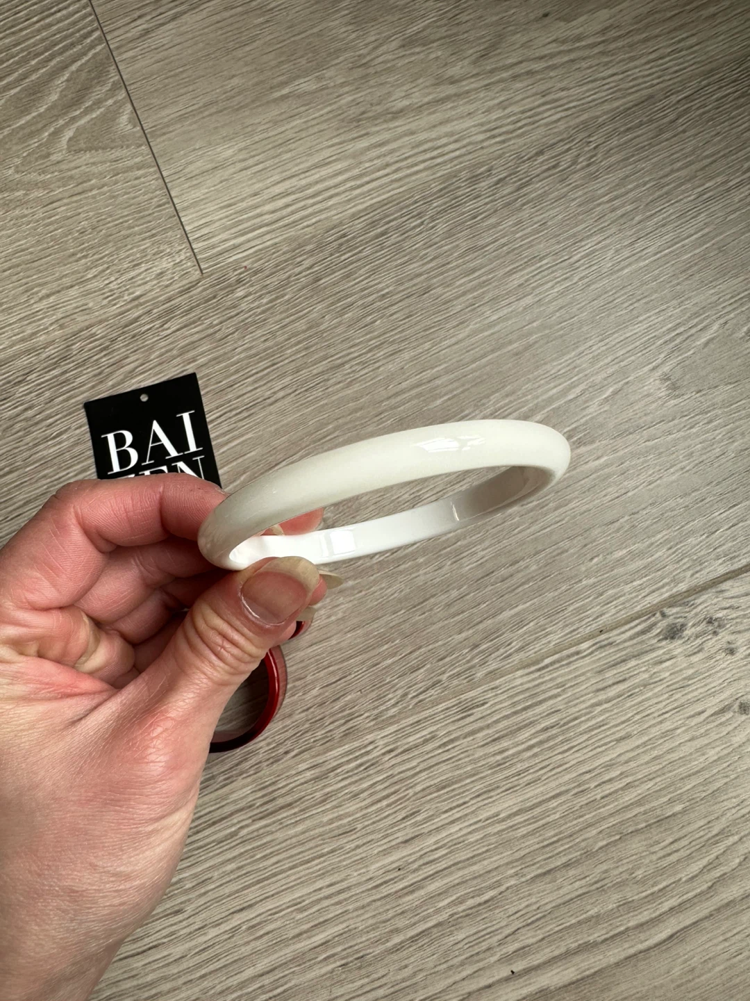 White Bangle Bracelet - photo 2