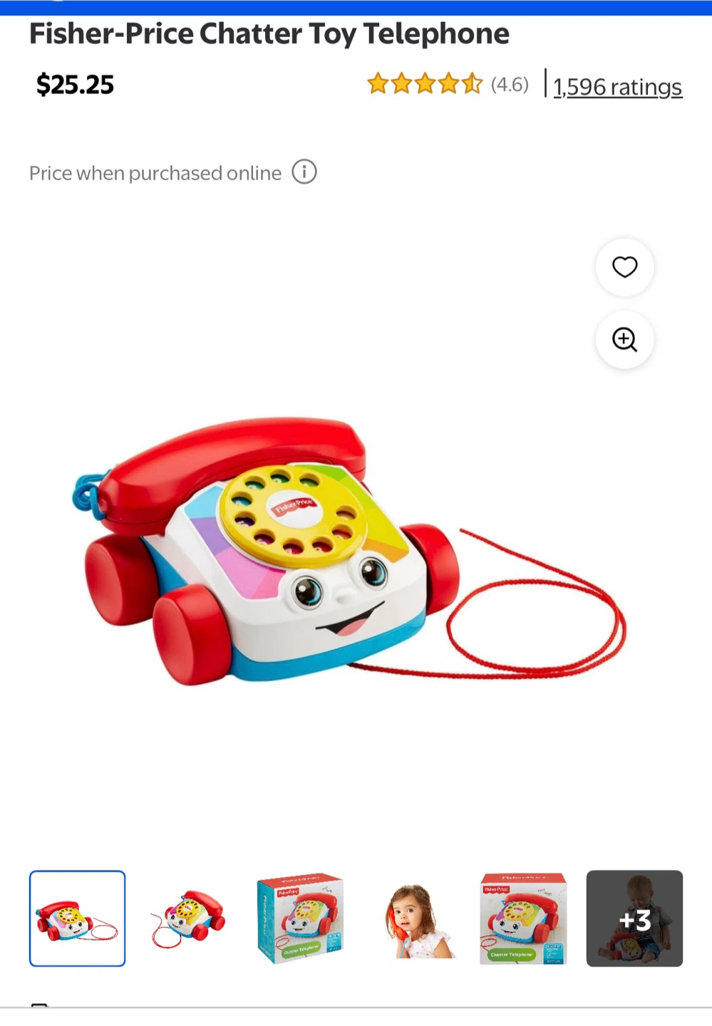Fisher-Price Chatter Toy Telephone