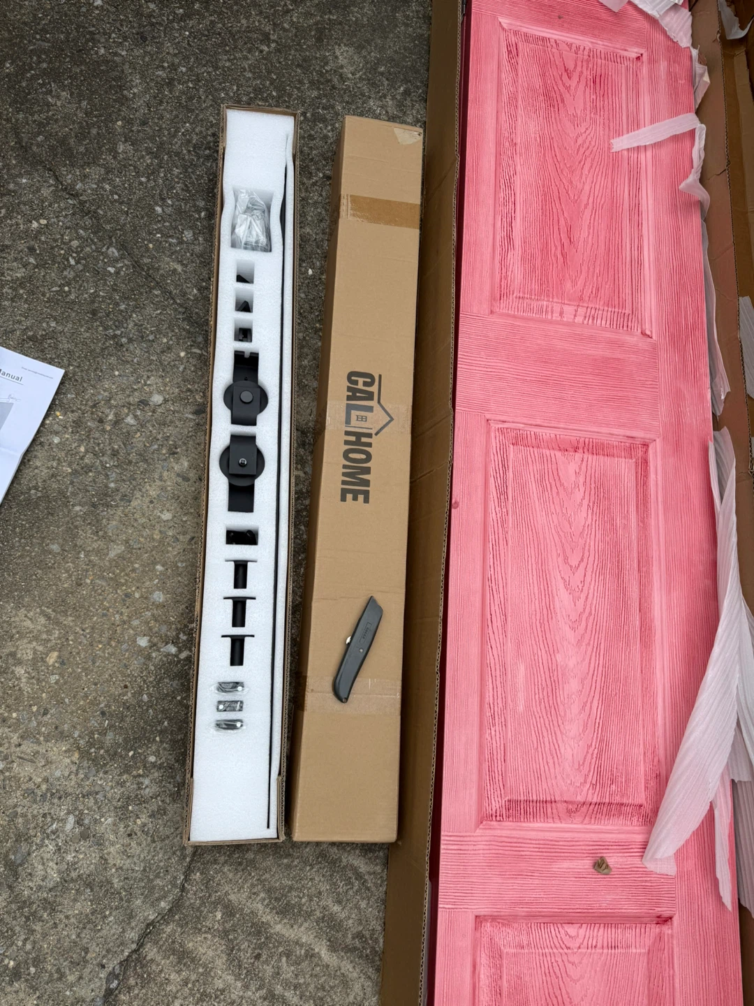 Calhome Pink JH-Bifold Door 6 Panel 84x36 IN - photo 2