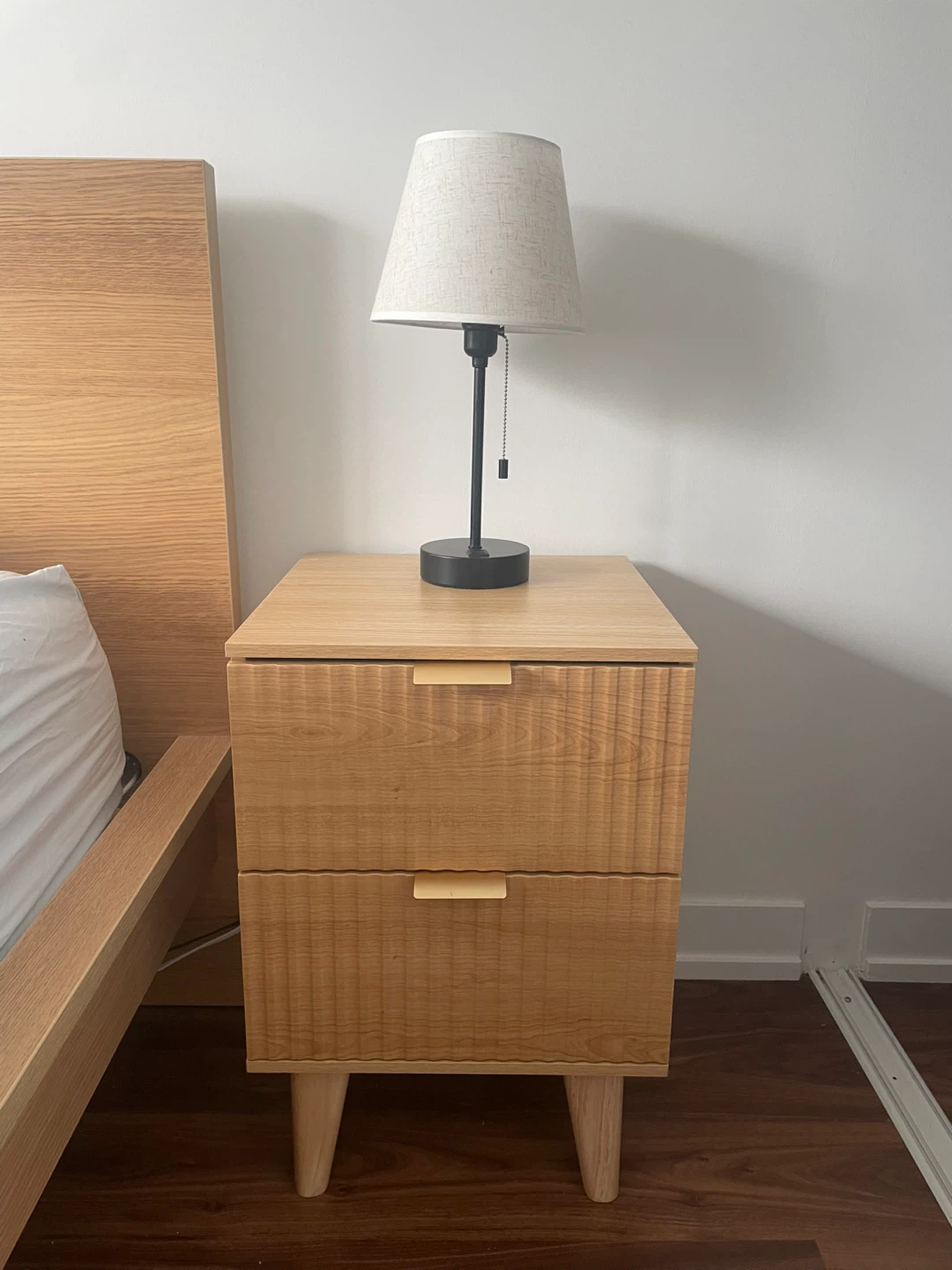 ERYTLLY Nightstands Set of 2 Wood Night Table